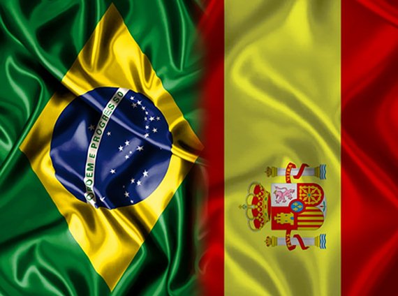 História confrontos Brasil x Espanha
